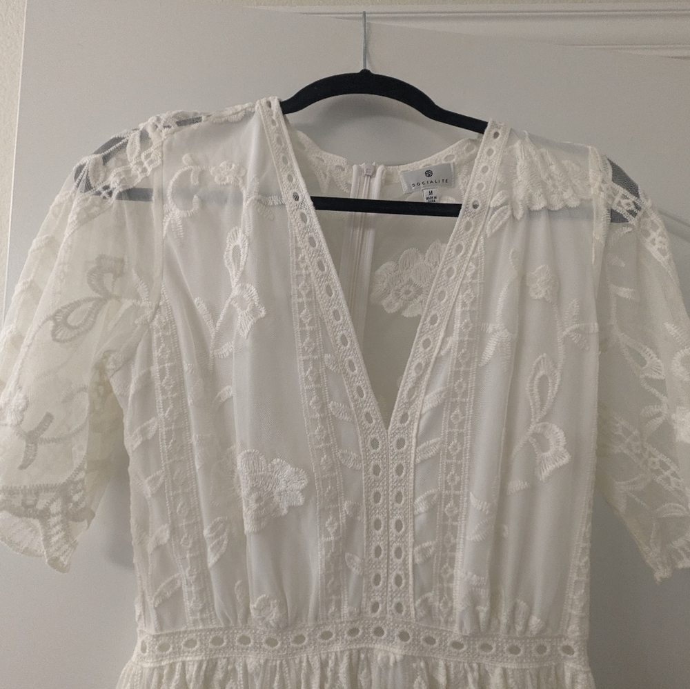 Nordstrom Socialite Lace Overlay Romper - Picture 2 of 3